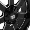 REV Wheels 885M-2907312 885 Series- 20x9-4.53 bs - 5x5/5x127 -Black/Machine Lip view 4