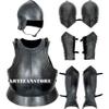 ARTIZANSTORE Medieval Knight Dark Sentinel Suit of Armour Decorative Armor Wearable Halloween Costume view 3