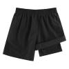 Cozople Teen Boys Black Swim Trunks Novelty Stretchy Boxer Brief Liner Swim Shorts Quick Dry Lightweight Bathing Suit for Teens Surf Beach Board Shorts view 1