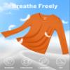 MAGCOMSEN Rashguard Tops for Women Dry Fit Long Sleeve Top UPF 50+ Sun Protection Breathable UV Shirts Dark Orange, XL view 4