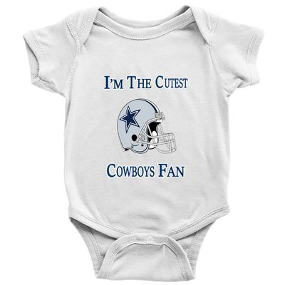 Snagminio I'm The Cutest Cowboys Fan Bodysuit Unisex Baby One-Piece