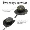 Camo Boonie Hat for Men Women, Military Tactical Wide Brim Bucket Hats, UPF50+ Jungle Sun Hats for Fishing Hunting Safari view 2