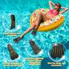 Swim Fins, Happyouth Swim Training Fins Short Fins Silicone Swim Flippers Swimming Fins with Mesh Bag for Lap Swimming Kids Adult Men Women view 4