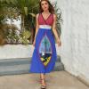 Adugen Origei Guam Flag Sleeveless Dress Womens Dresses Summer Dress for Women Casual T-Shirt Dress S view 4