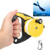 150ft Scuba Dive Reel Kayak Anchor with Thumb Stopper , Scuba Ratchet Dive Reel with Handle Stop Switch for Cave , Wreck , Drift Diving , Kayak(Yellow) view 1