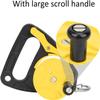 150ft Scuba Dive Reel Kayak Anchor with Thumb Stopper , Scuba Ratchet Dive Reel with Handle Stop Switch for Cave , Wreck , Drift Diving , Kayak(Yellow) view 3