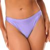 Manyakai Women Glossy Low Rise Bikini Briefs Lingerie Thongs Hipster Elastic Waistband Panties Underwear Purple Large view 2