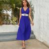 Adugen Origei El Salvador Flag Sleeveless Dress Womens Dresses Summer Dress for Women Casual T-Shirt Dress L view 4