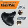 HKMA Extra Padded Bike Seat - Firm Comfortable Bike Seats for Men & Women - Wide Bicycle Seat Replacement Saddle view 2