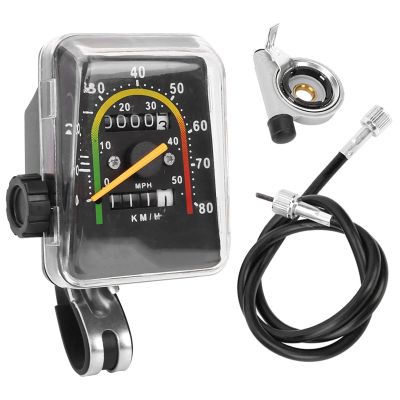Joyzan Bike Speedometer, Mechanical Cycling Odometer Mountain Bicycle Analog Computer Code Table Waterproof Reset Wired Mileometer Knob Adapter Gauge Motorized Road 27 Inch 27.5 Inch 28 Inch 29 Inch