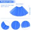 Molain Layered Tutu Skirt Dresses Dress Tulle Outfits Costume Valentine's Christmas Day Suit Tie Dye Shorts Women Birthday Princess Ballet Dance Prom Wedding Clothing(Blue) view 4