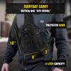 M-Tac Tactical Crossbody Black Sling Bag for Men  Military Backpack EDC Chest Bag with Fastex Buckle (Fastex Black) view 2