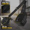 M-Tac Tactical Crossbody Black Sling Bag for Men  Military Backpack EDC Chest Bag with Fastex Buckle (Fastex Black) view 3