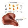 HKMA Bike Seat - Most Comfortable Wide Bike Saddle for Women Men, Soft Memory Foam Oversized Bicycle Seats, Dual Shock Absorbing, Universal Fit view 3