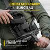 M-Tac Elite Tactical Sling Bag for Men - Crossbody Bag - Concealed Carry Chest Bag - Black Sling Backpack view 4