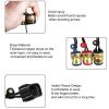 DEWIN Archery Thumb Ring Handmade Brass Leather Finger Guard Adjustable Traditional Thumb Ring Mongolian Finger Protector for Traditional Bow Shooting (Black) view 4
