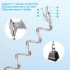 TSV 10PCS Fishing Lanyards, Retractable Fishing Tool Coiled Lanyard with Carabiner Keychain, 2 Sizes Leash Tether for Pliers Kayak view 3