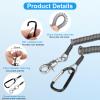 TSV 10PCS Fishing Lanyards, Retractable Fishing Tool Coiled Lanyard with Carabiner Keychain, 2 Sizes Leash Tether for Pliers Kayak view 4