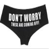 Southern Sisters Don't Worry These Are Coming Off Sexy Funny Panties for Women Medium Black view 1