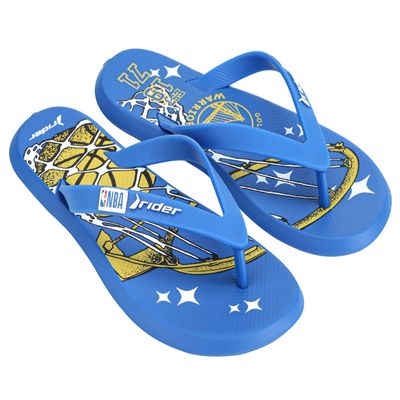 Rider R1 NBA Athletic Flip-Flops for Men, Golden State Warriors, 12