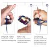 DEWIN Leather Archery Thumb Ring, Archery Finger Protector Guard for Traditional Bow Shooting, Suitable for Friends Who Like to Practice Archery(Blue) view 2