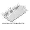 Aramox Boat Louver Vent, Pair Marine Air Vent Cover 3 Slots 210x110mm Rectangle Louver 304 Stainless Steel Universal for Boats view 2