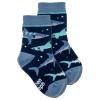 Stephen Joseph, Toddler Kids Boys Girls Unisex Non-Slip Fashion Cotton Crew Socks, Navy Shark, Medium US view 1