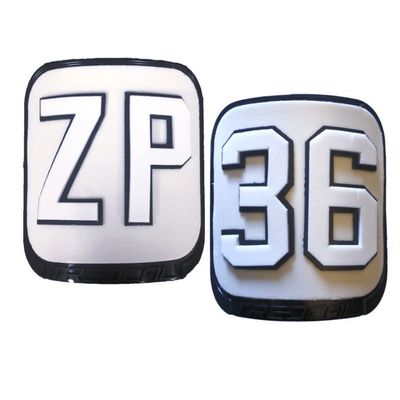 treDCAL Custom Number/Initials Thigh Pads (1/4" x 6" foam)