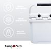 CAMP-ZERO 12 | 12.6 Qt. Premium Cooler with Molded-in Cup Holders and Folding Aluminum Handle (White) view 2