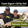 Lunkerhunt Bedlam Baitcaster Rod and Reel Combo 7 Feet - Premium Left Handed Baitcaster Combo, Fishing Rod for Catching Big Fish with High Strength Carbon Body | Non-Slip Grips and Aluminum spools view 2