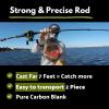 Lunkerhunt Bedlam Baitcaster Rod and Reel Combo 7 Feet - Premium Left Handed Baitcaster Combo, Fishing Rod for Catching Big Fish with High Strength Carbon Body | Non-Slip Grips and Aluminum spools view 4