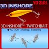 Yo-Zuri R1348-MDG: 3D Inshore Twitchbait (Ss) 110Mm 4-3/8", Mardi Gras view 4