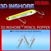 Yo-Zuri R1433-GHCS: 3D Inshore Pencil Popper (F) 135Mm, Chartreuse view 4