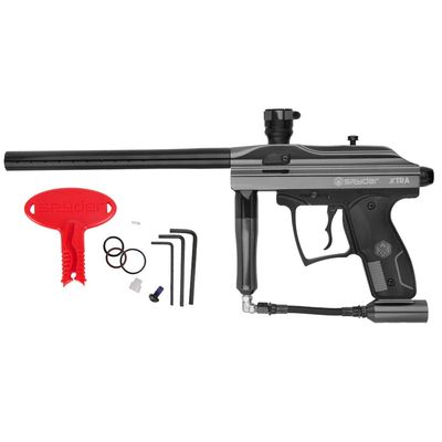 Kingman Spyder Xtra Semi-Auto Paintball Gun (Gloss Gun Metal Grey)