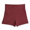 Liakada Girls' High-Waisted Athletic Shorts - Dance, Gymnastics & Cheer Practice Shorts with Free Scrunchie Merlot view 1