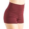 Liakada Girls' High-Waisted Athletic Shorts - Dance, Gymnastics & Cheer Practice Shorts with Free Scrunchie Merlot view 2