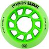 Atom Skates Poison Savant Skate Wheels Green 8pk view 1