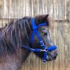 Pony bitless Bridle Horse tack Side Pull Hackamore Electric Blue view 2