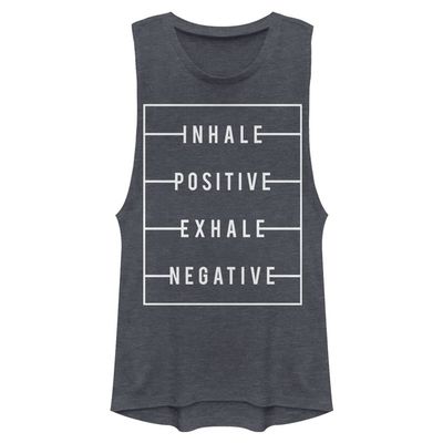 Fifth Sun Inhale Positive Women's Muscle Tank
