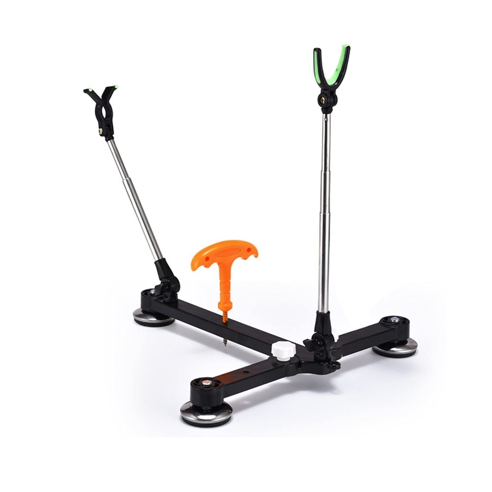 Fishing Stand Raft Fishing Bracket Landing Folding Raft Fishing Rod Valve Stem Bracket Portable Multifunctional Raft Rod Bracket Fishing Rod Holder