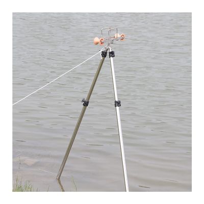 TOMYEUS Fishing Stand Stainless Steel Gantry Long Rod Bracket Pulley Fishing Rod Rod Rack 8-20 Meters Long Rod Special Large Bracket Fishing Turret Fishing Rod Holder (Size : 3.0m)