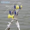 TOMYEUS Fishing Stand Stainless Steel Gantry Long Rod Bracket Pulley Fishing Rod Rod Rack 8-20 Meters Long Rod Special Large Bracket Fishing Turret Fishing Rod Holder (Size : 3.0m) view 2