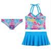 Moggemol Kids Teen Girls 3 Pieces Swimsuits Swim Skirts Bottoms Beach Surf Floral Print Tankini Bathing Suit Tie Dye 6 Years view 1