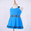 Kaerm Kids Girls 2 Pcs Golf Tennis Dress with Shorts Outfits Solid Color Sleeveless Sports Dress Badminton Outfits Blue A 8 Years view 3