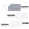 5Pack Silicone Luggage Tag with Name ID Card Perfect to Quickly Spot Luggage Suitcase by Ovener (Gray) view 2
