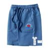 BINPAW Boys Shorts Drawstring Waist Cotton Athletic Casual Sweat Shorts, Blue, 4-5T(4-5 Years) = Tag 120 view 3