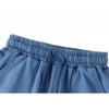 BINPAW Boys Shorts Drawstring Waist Cotton Athletic Casual Sweat Shorts, Blue, 4-5T(4-5 Years) = Tag 120 view 4