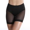tuduoms Womens Shapewear Panties Slip Underwear Shorts Under Dresses Mesh Tummy Control Thigh Slimmer Body Shaper Boyshorts Black view 2
