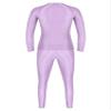 Manyakai Men's Glossy Two Piece Workout Yoga Fitness Outfits Compression Long Sleeve Shirt Top with Leggings Lavender Medium view 2