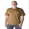 Carhartt Men's Loose Fit Heavyweight Short-Sleeve Pocket T-Shirt, Brown, 5X-Large view 1